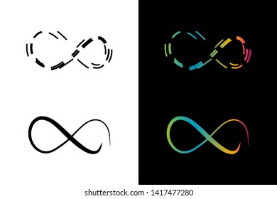 Simple and Clean illustration infinity symbol.