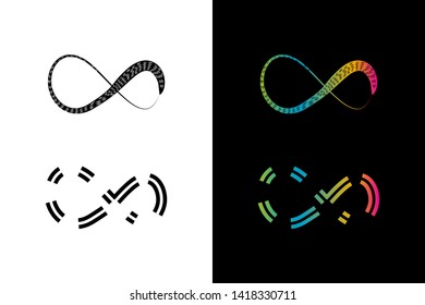 Simple and Clean illustration infinity symbol.