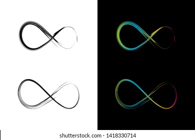 Simple and Clean illustration infinity symbol.