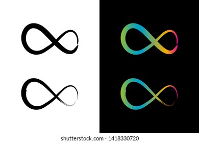 Simple and Clean illustration infinity symbol.