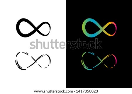 Simple and Clean illustration infinity symbol.