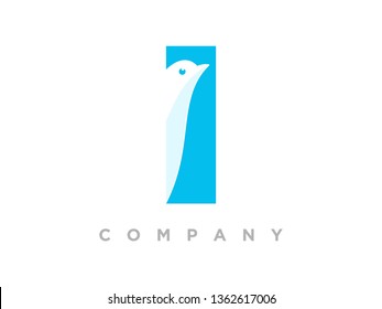 Simple and Clean illustration logo design initial combine with dove.