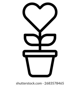 Ilustración simple y limpia de una planta germinada ideal para jardinería, temas ecológicos y contenido relacionado con el crecimiento.