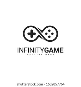 Simple and Clean Infinity Game Logo Design, Suitable for Gamers