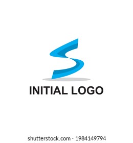 simple and clean initial logo design for your company
