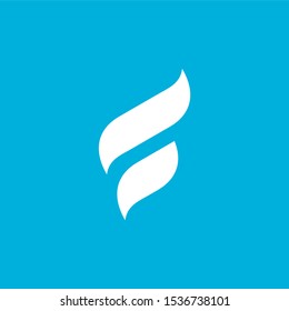 simple and clean letter f logo