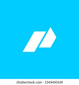 simple and clean letter p logo