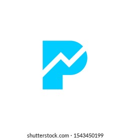 simple and clean letter p logo
