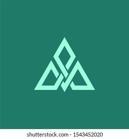 simple and clean letter PA logo