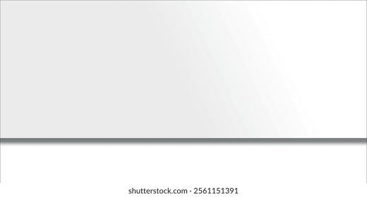 Simple and clean light box space vector design background. Stylish gray abstract card. Trendy blank backdrop texture. Neutral pastel colored surface. Design banner. Silver gray gradient empty room