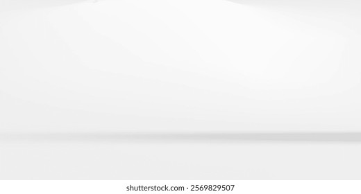 Simple and clean light box space vector design background. Stylish gray abstract card. Trendy blank backdrop texture. Neutral pastel colored surface. 