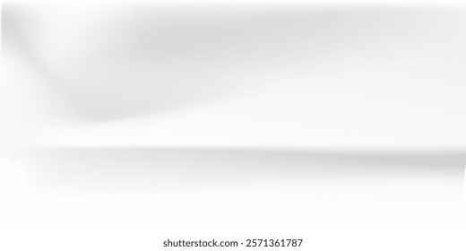 Simple and clean light box space vector design background. Stylish gray abstract card. Trendy blank backdrop texture. Neutral pastel colored surface.