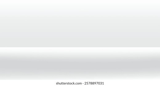 Simple and clean light box space vector design background. Stylish gray abstract card. Trendy blank modern backdrop texture