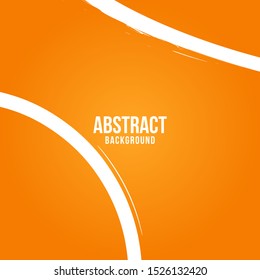 Simple and clean line abstract background template. Orange ink wave wallpaper design pattern.