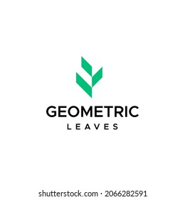 A simple and clean logo about leaves designed from a geometric shape.
EPS 10, Vector.