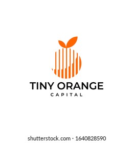 Simple and clean logo design of capital or media with white background - EPS10 - Vector.