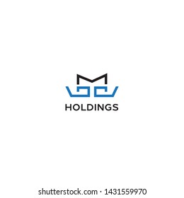 simple and clean logo design for holding company