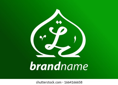 Simple and clean logo design initial L shaped like a Mosque dome.