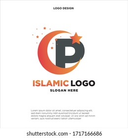 Simple and clean logo design initial B shaped like a Moon.