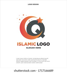 Simple and clean logo design initial B shaped like a Moon.