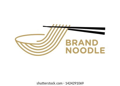 Simple and Clean logo design Noodle.