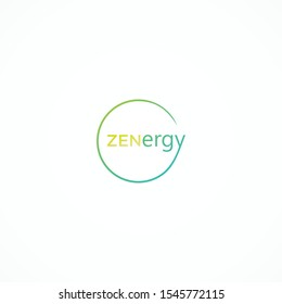 Simple and clean logo design of zen with white background - EPS10 - Vector.