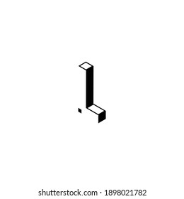 Concepto simple y limpio de la letra del logotipo. Plantilla de diseño de logotipo de letra inicial minimalista para identidad de marca comercial.