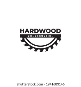 simple and clean logo for wood construction
