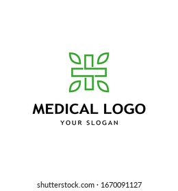 simple and clean medical logo template for your business 