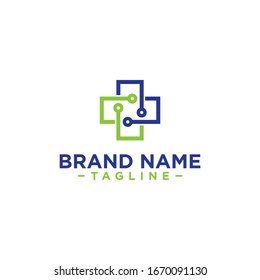 simple and clean medical logo template for your business 