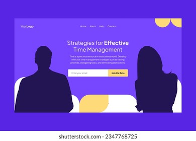 Simple Clean Minimalist Business Landing Page UI Kit Template