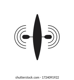 Simple Clean Modern Canoe Logo Concept Vector 3
