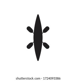 Simple Clean Modern Canoe Logo Concept Vector 2