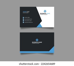 Simple clean modern and creative business card template design, Professional visiting card vector template