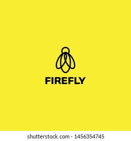 simple, clean, modern firefly logo design vector icon illustrator inspiration