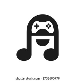Simple Clean Modern Game Music Logo Concept Vector 2