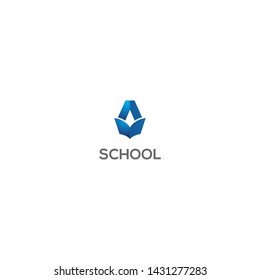 simple, clean and modern logo design for education