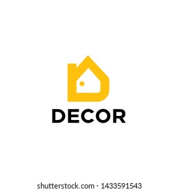 simple, clean and modern logo design for building. construction.