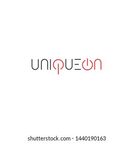 simple, clean and modern logo design with unique logotype
