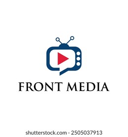 simple clean and modern media concept