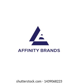 simple, clean, modern, unique and sophisticated logo design illustration inspiration with initial A and B  for technology, etc