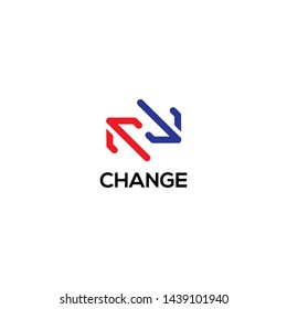 simple, clean, modern, unique and strong logo design illustration inspiration with arrows