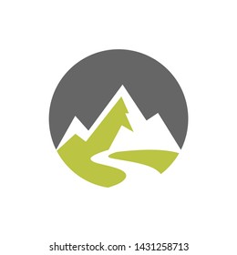 Mountain Logo Modern Sign Template Stock Vector (Royalty Free ...