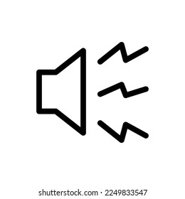 Simple And Clean Noise Sound Vector Icon Illustration