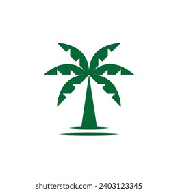 Simple and clean palm tree vector