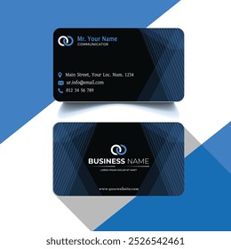 simple and clean professional business card template.