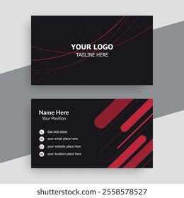 simple and clean professional business card template