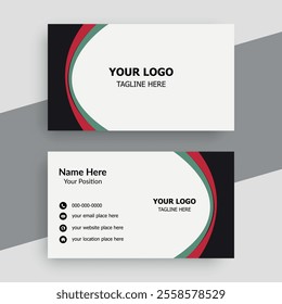 simple and clean professional business card template