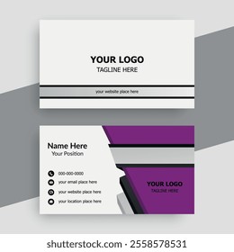 simple and clean professional business card template