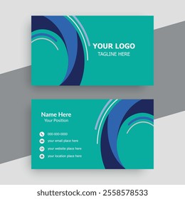 simple and clean professional business card template